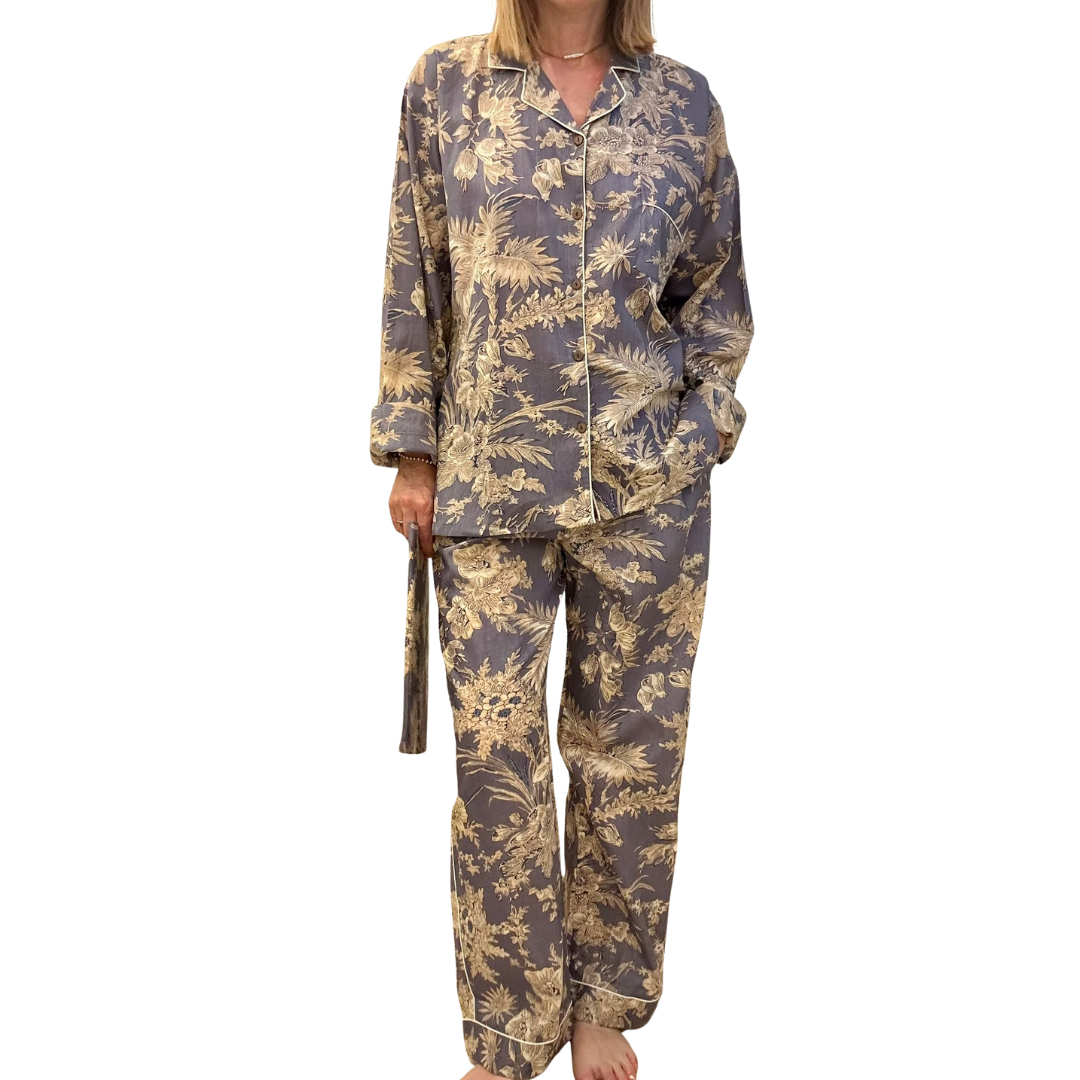 Jaipur Set – Completo 3 Pezzi in Cotone Block Print - zucchero -