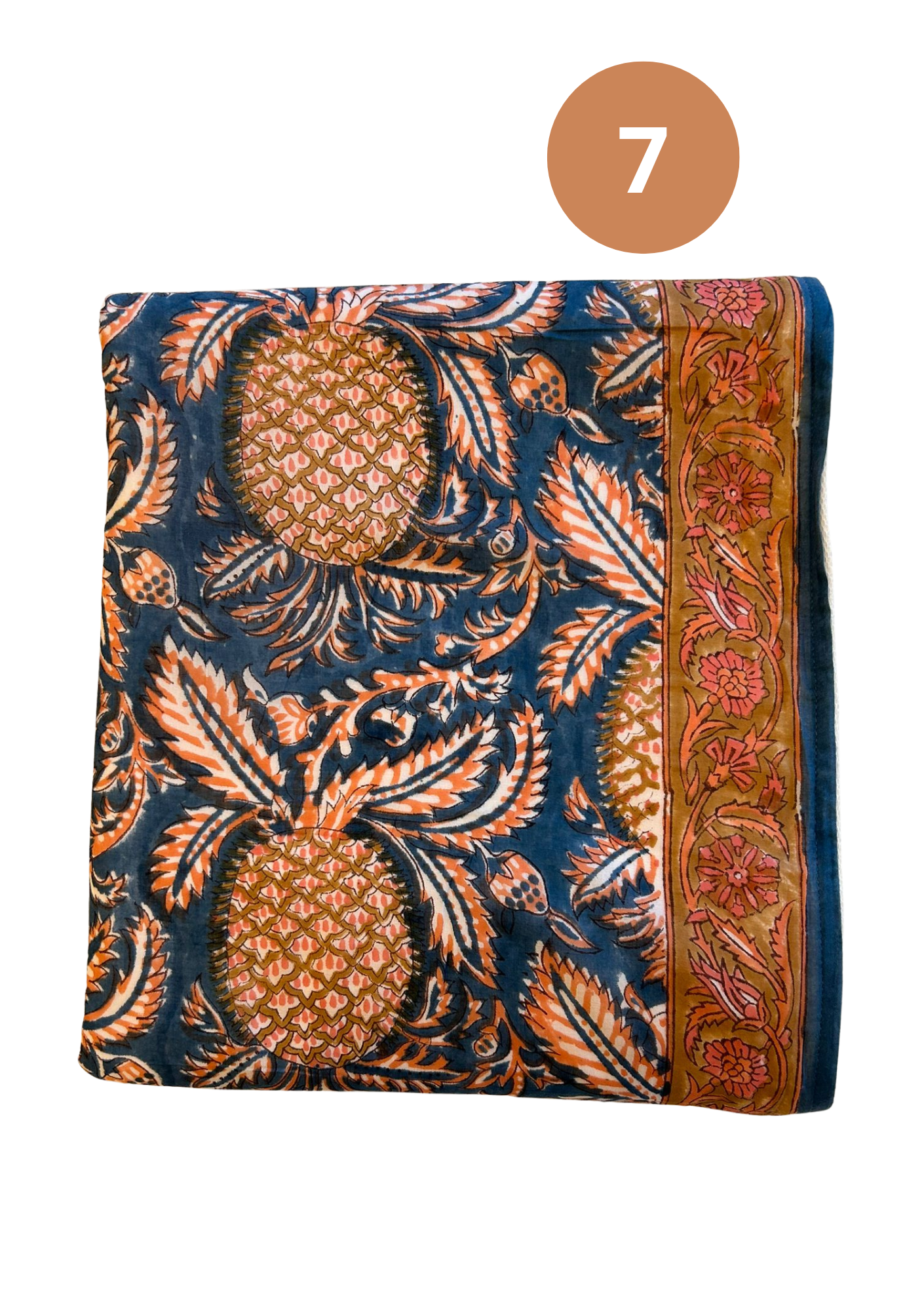 GOA - Telo Mare Block Printed e Spugna – 110 x 190 cm