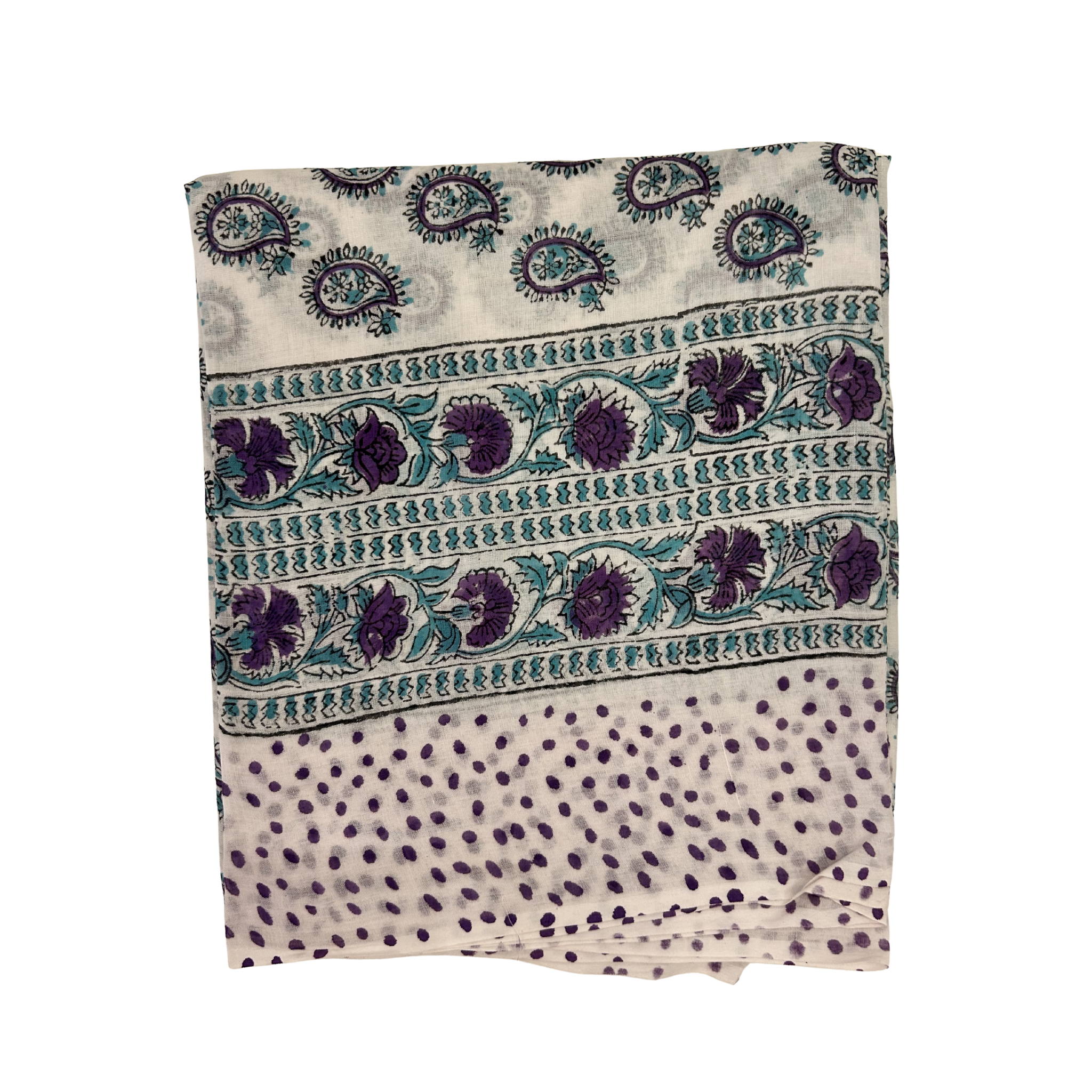 Sarong Pareo in Cotone 100% – Block Print Indiano | 110 x 170 cm - variante 216 -