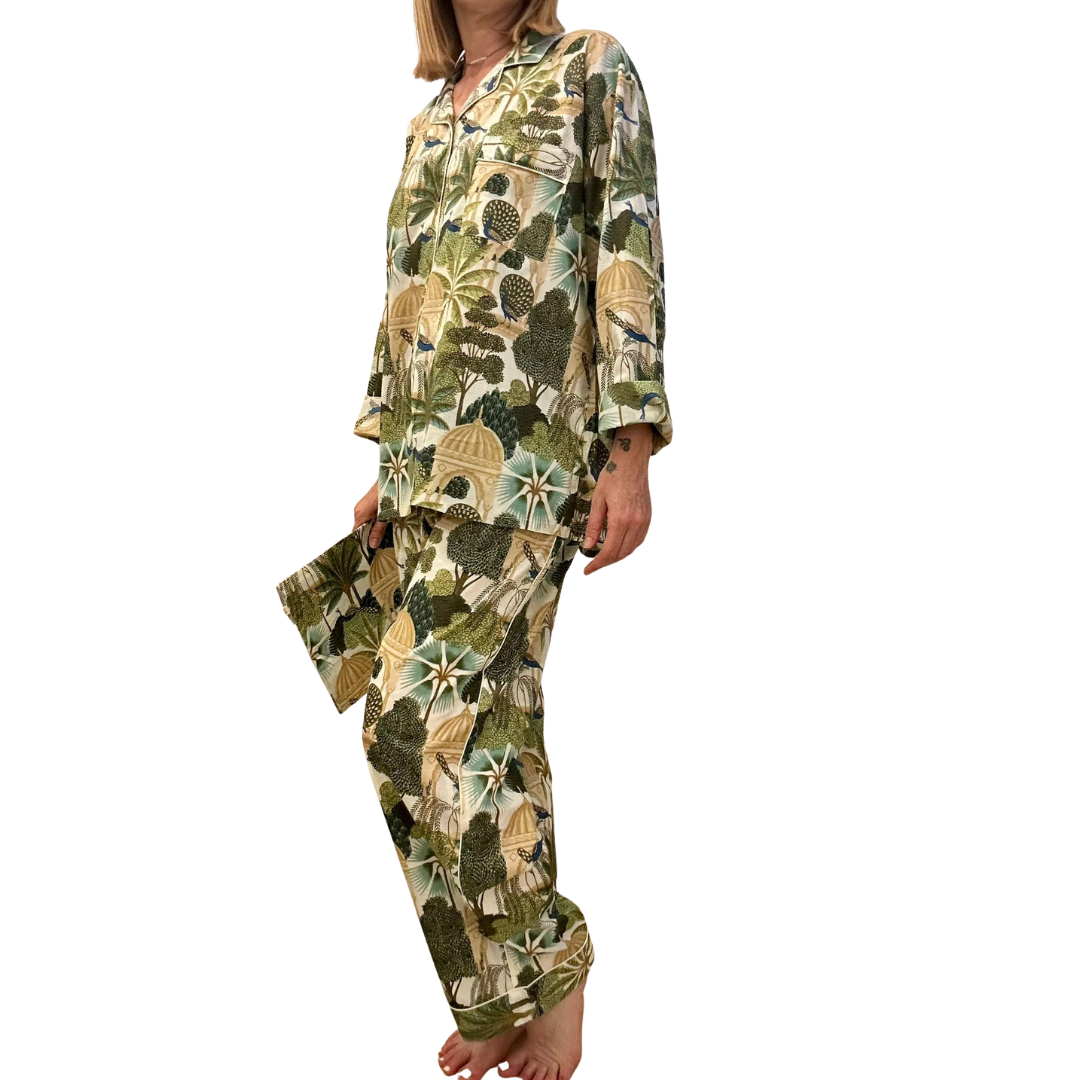 Jaipur Set – Completo 3 Pezzi in Cotone Block Print - giungla-