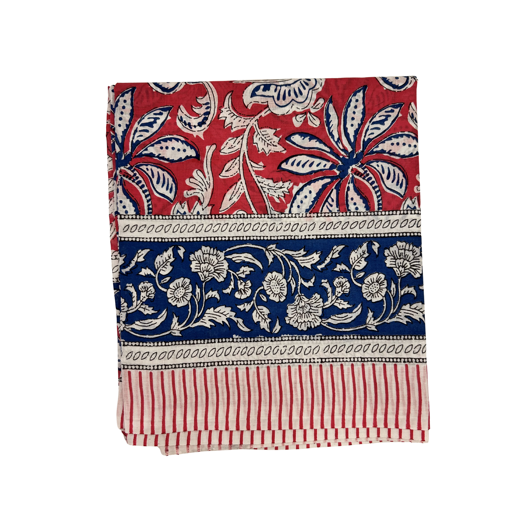 Sarong Pareo in Cotone 100% – Block Print Indiano | 110 x 170 cm - variante 215 -