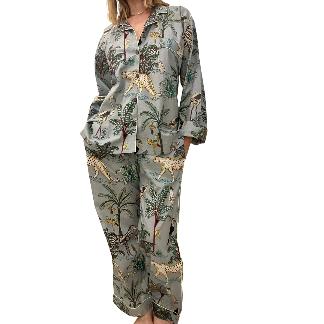 Jaipur Set – Completo 3 Pezzi in Cotone Block Print - wild -
