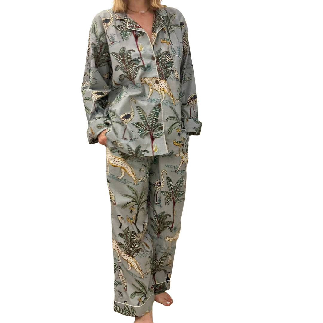Jaipur Set – Completo 3 Pezzi in Cotone Block Print - wild -