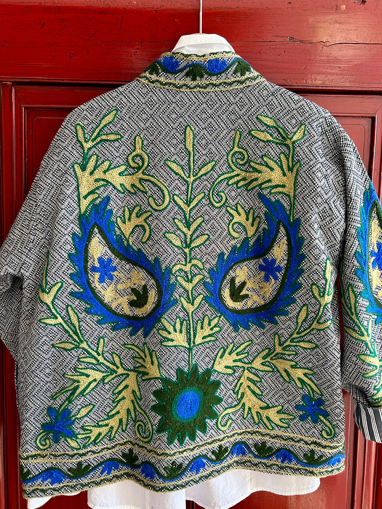 SUZANI ARIA – Giacca Artigianale Leggera in Cotone con Fodera Block Print