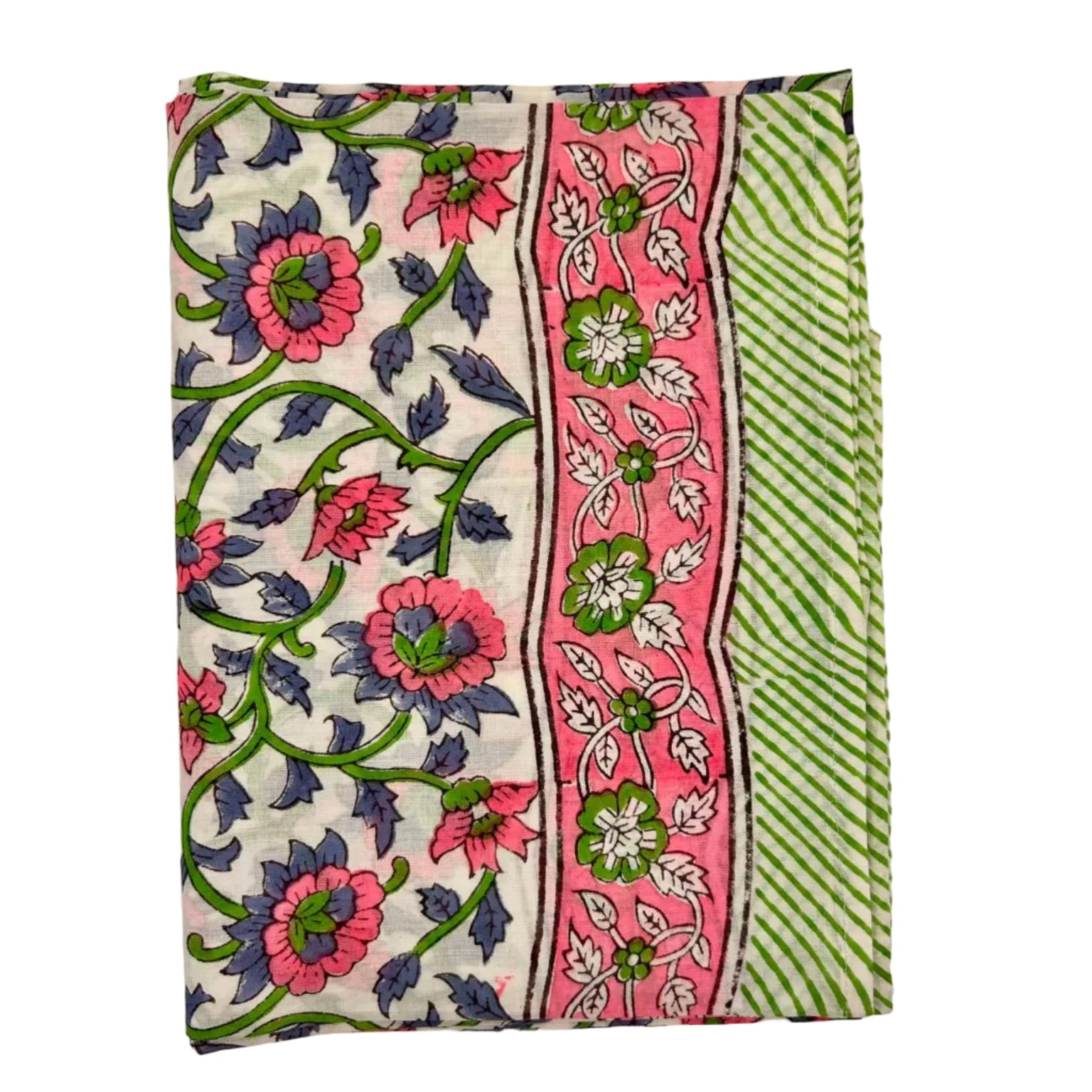 Sarong Pareo in Cotone 100% – Block Print Indiano | 100 x 170 cm - variante A11 -
