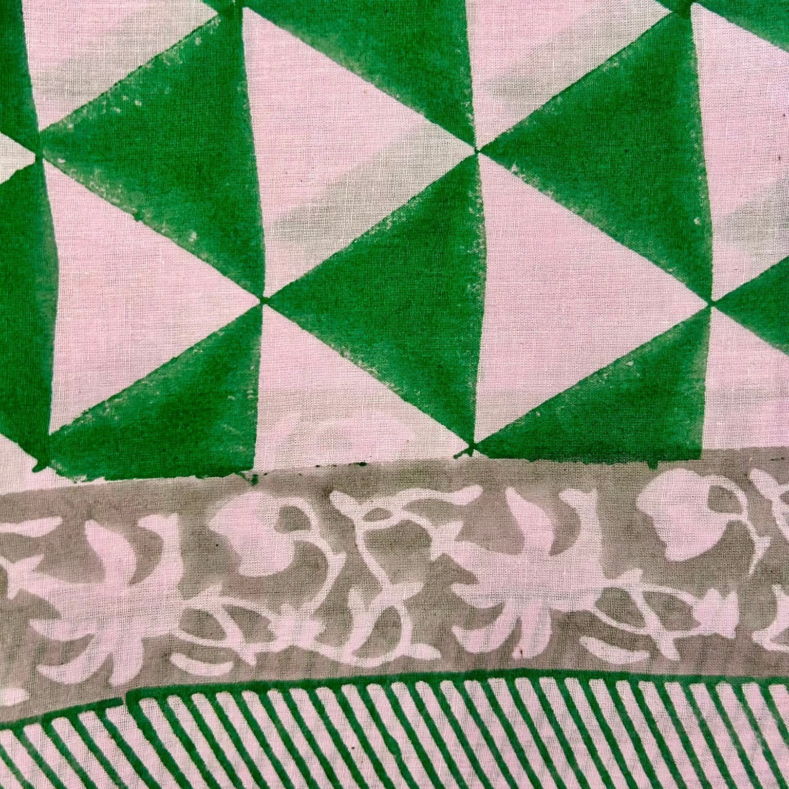 Sarong Pareo in Cotone 100% – Block Print Indiano | 100 x 170 cm - variante A4 -