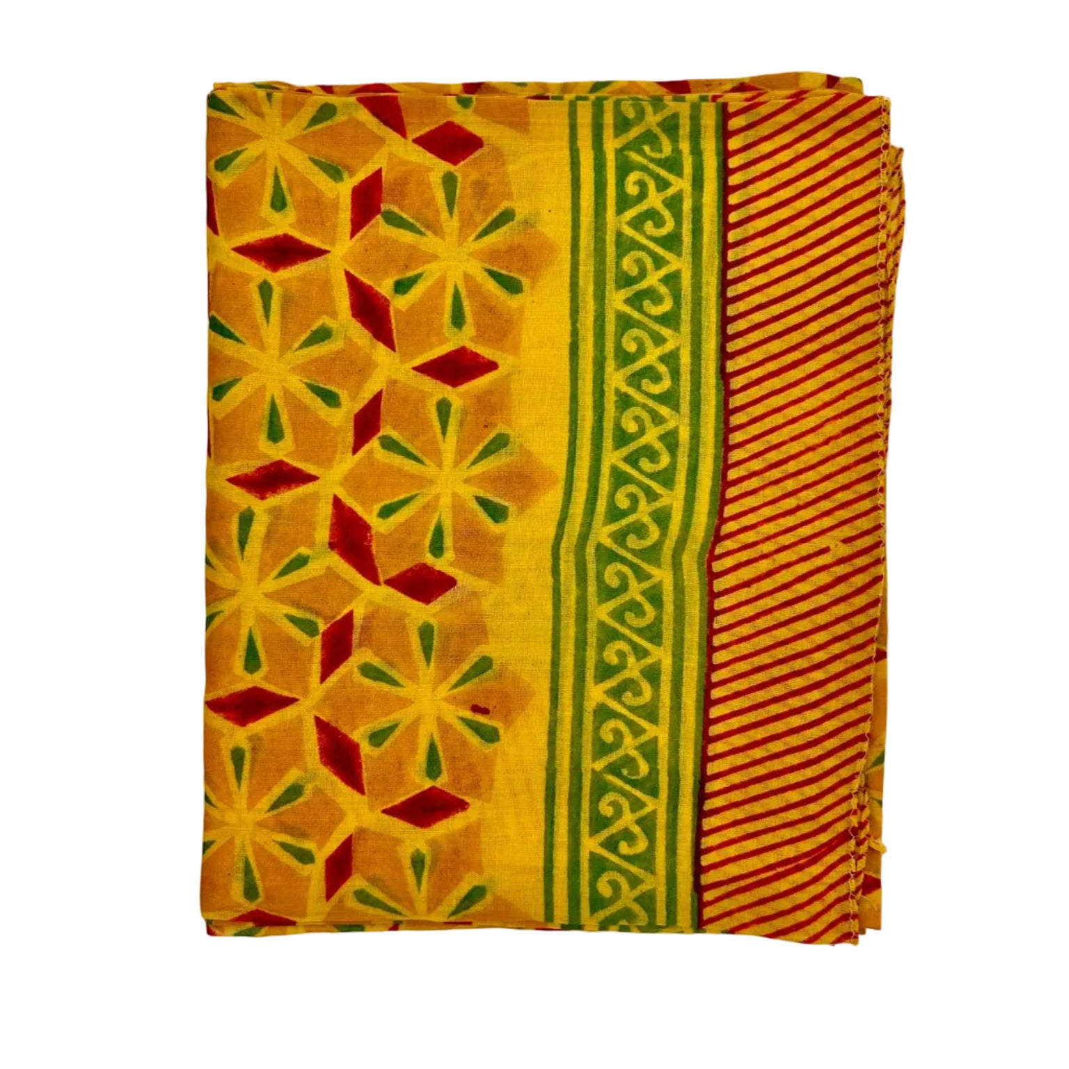 Sarong Pareo in Cotone 100% – Block Print Indiano | 100 x 170 cm - variante A14 -