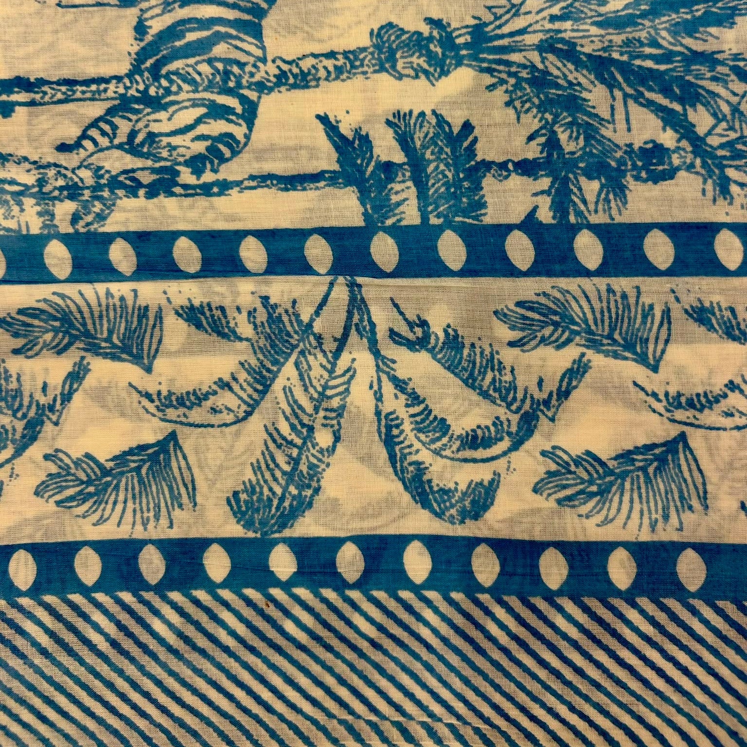 Sarong Pareo in Cotone 100% – Block Print Indiano | 100 x 170 cm - variante A20 -
