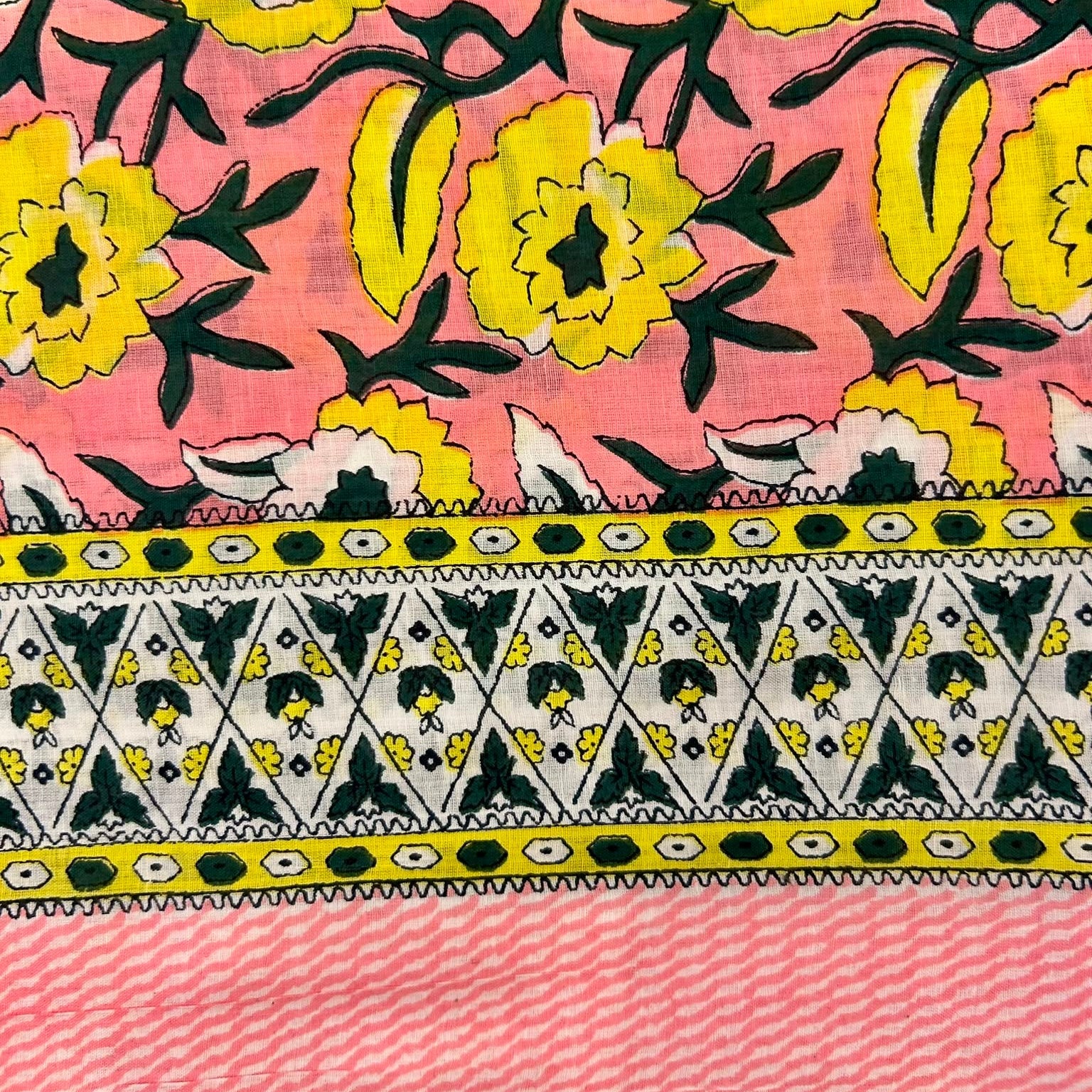 Sarong Pareo in Cotone 100% – Block Print Indiano | 100 x 170 cm - variante A2 -