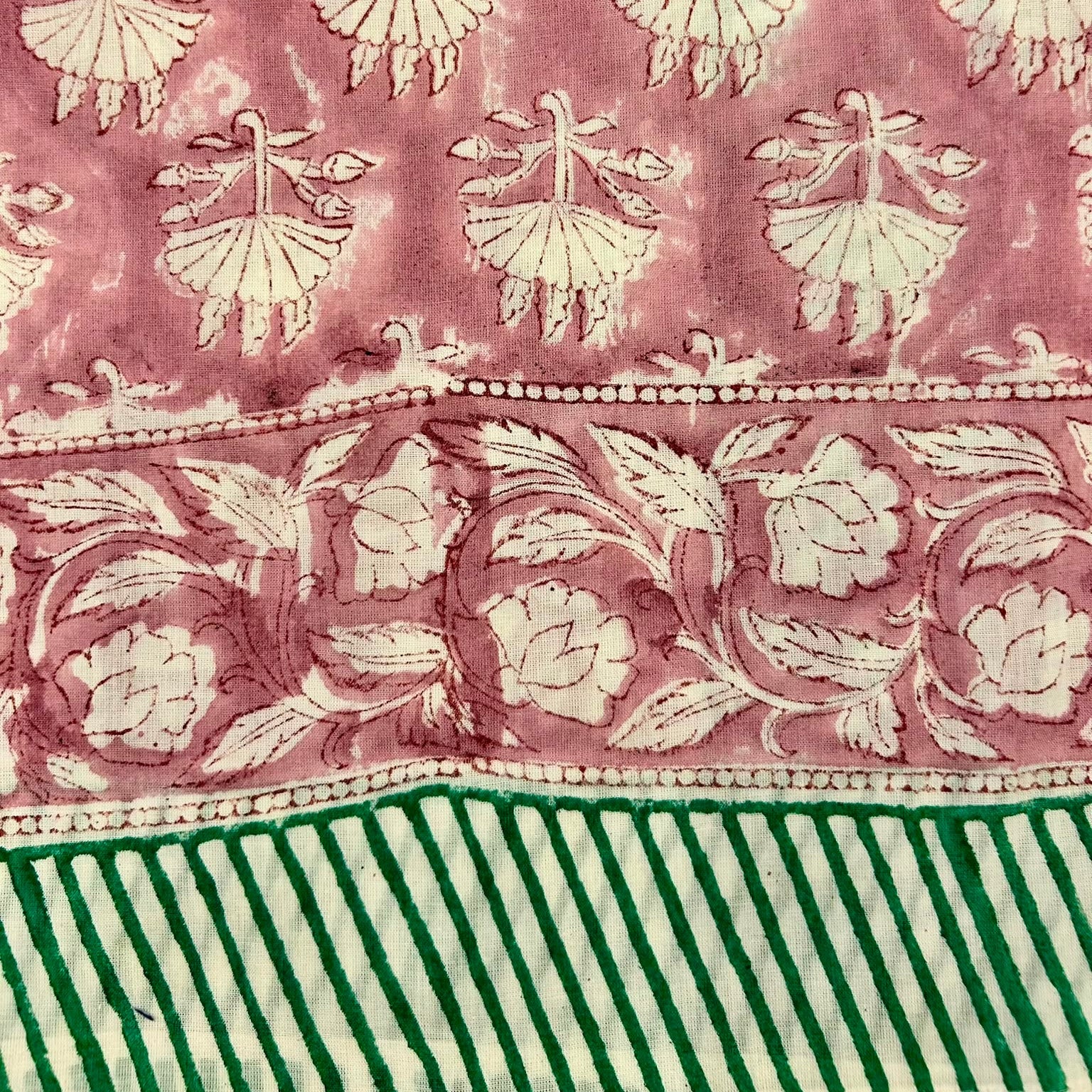 Sarong Pareo in Cotone 100% – Block Print Indiano | 100 x 170 cm - variante A5 -