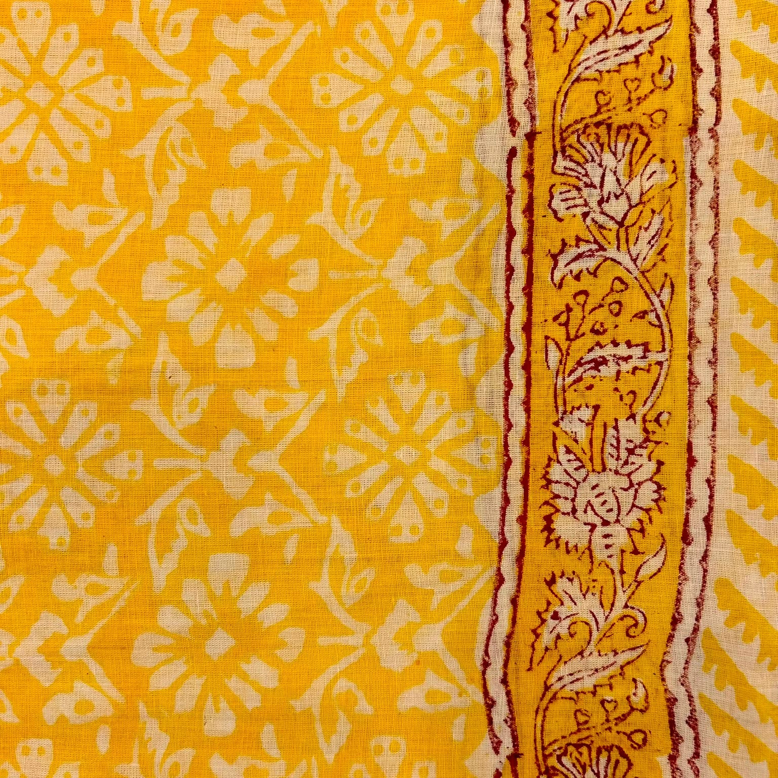 Sarong Pareo in Cotone 100% – Block Print Indiano | 100 x 170 cm - variante A9 -