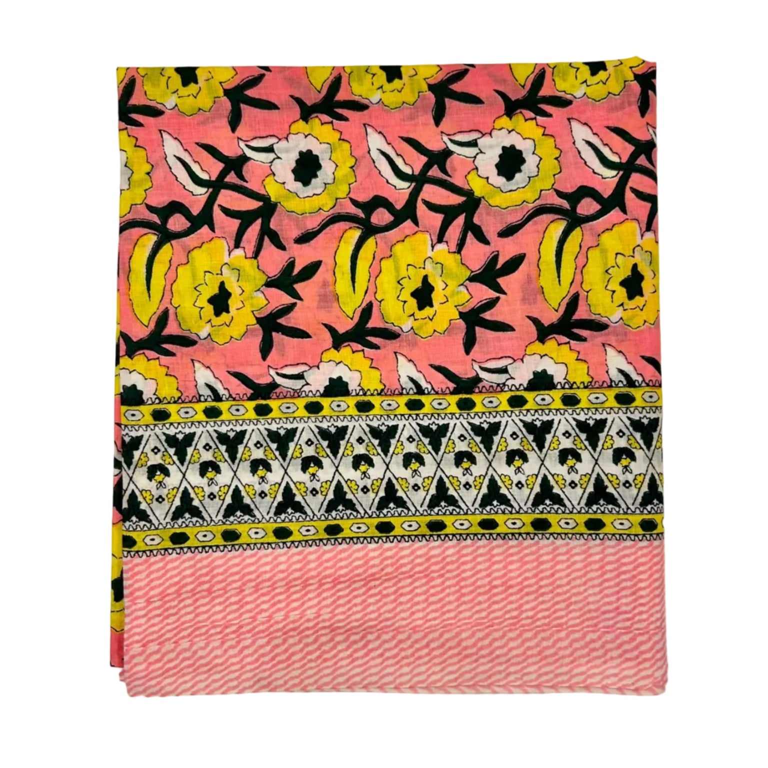 Sarong Pareo in Cotone 100% – Block Print Indiano | 100 x 170 cm - variante A2 -