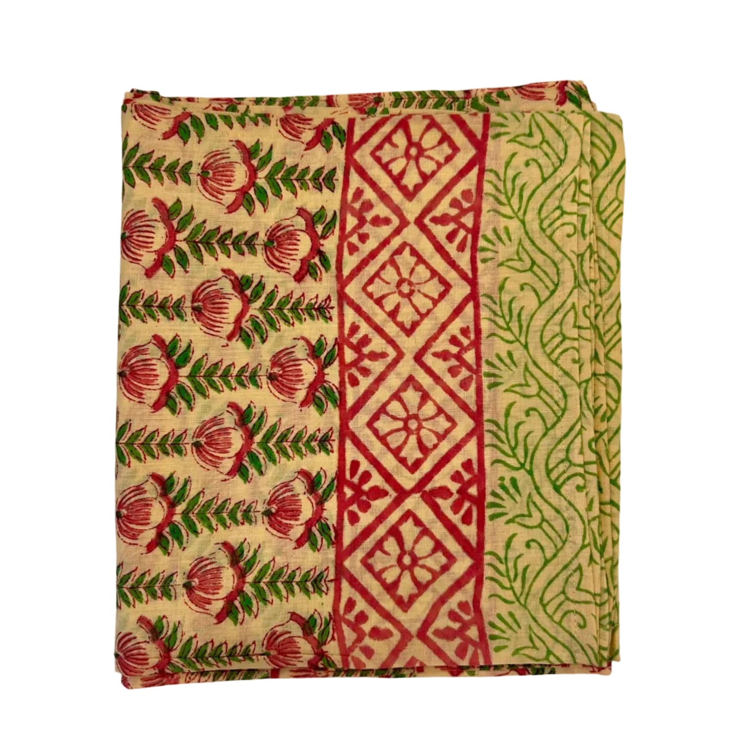 Sarong Pareo in Cotone 100% – Block Print Indiano | 100 x 170 cm - variante A16 -