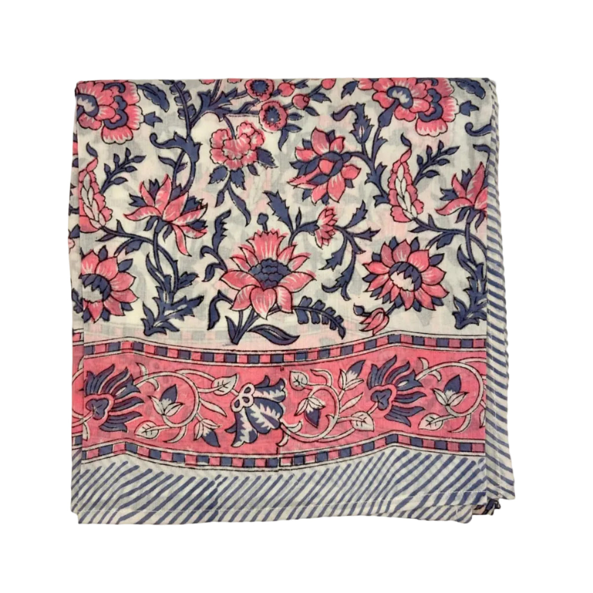 Sarong Pareo in Cotone 100% – Block Print Indiano | 100 x 170 cm - variante A17 -