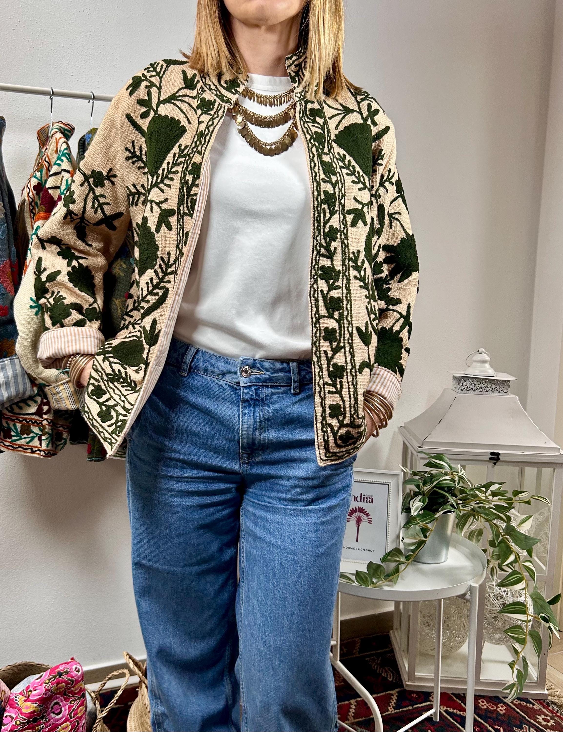 DUO CHROME - Giacca suzani ricamata