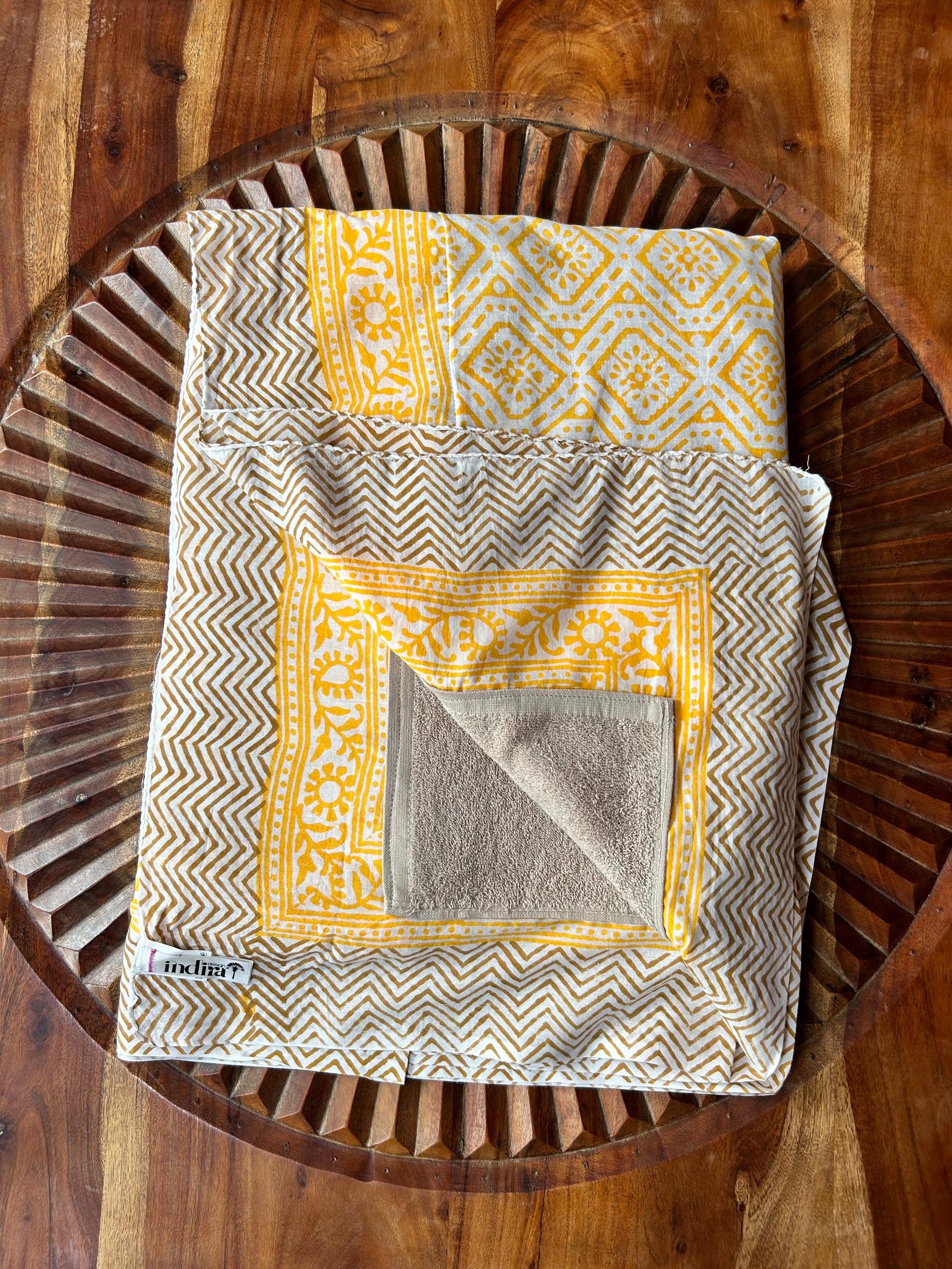 MAREA - Telo Mare Block Printed – 110 x 185 cm