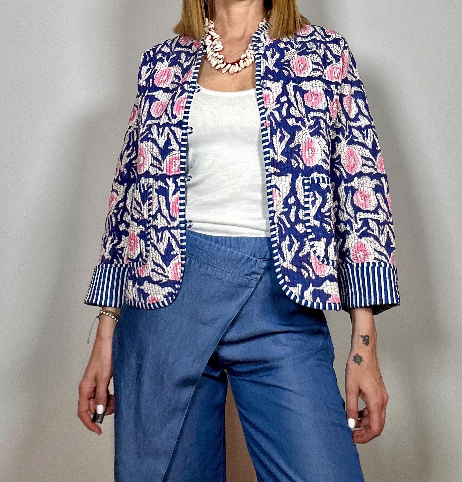 TARA - Giacca trapuntata reversibile in cotone 100%