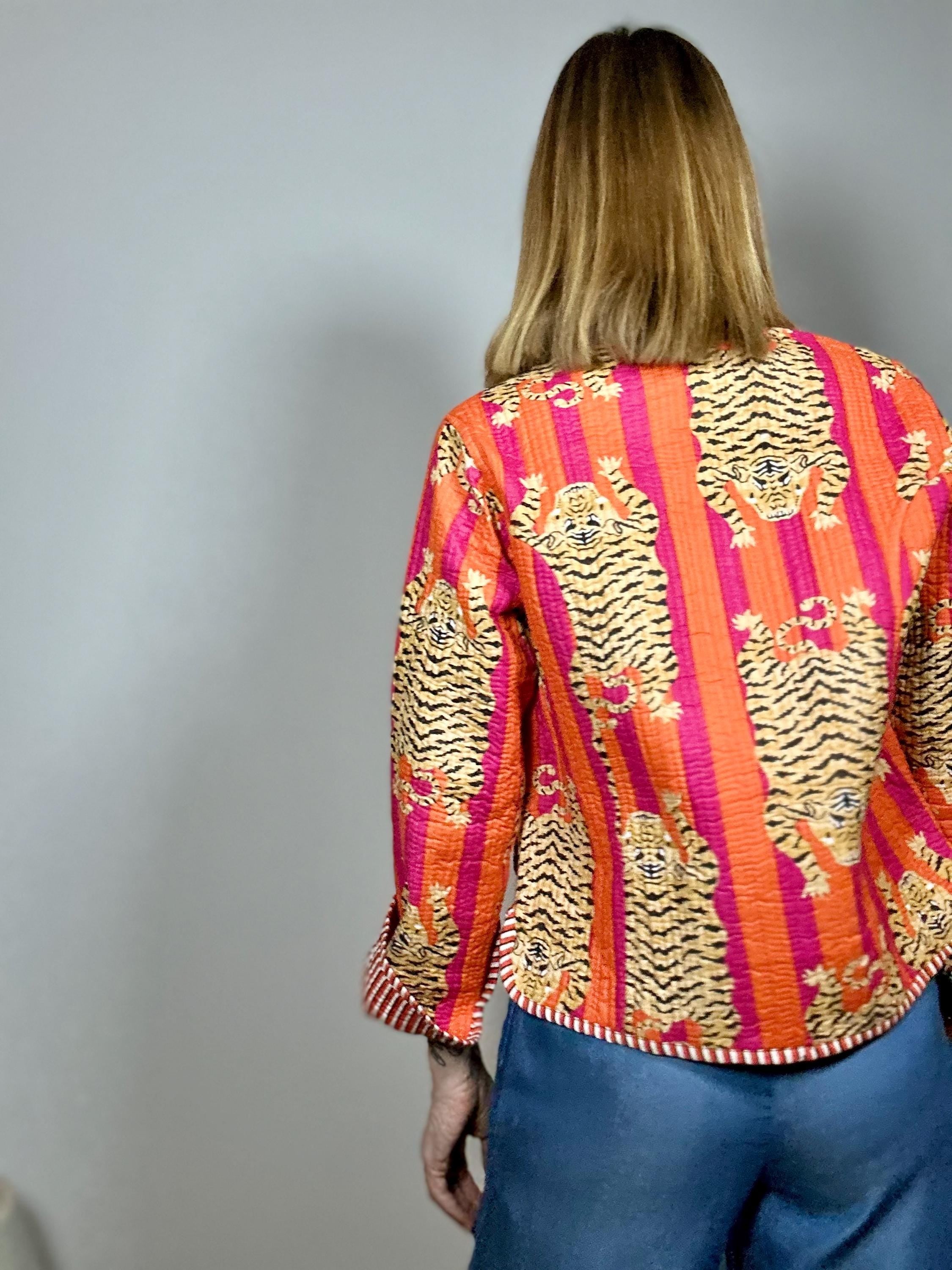 TARA - Giacca trapuntata reversibile in cotone 100%