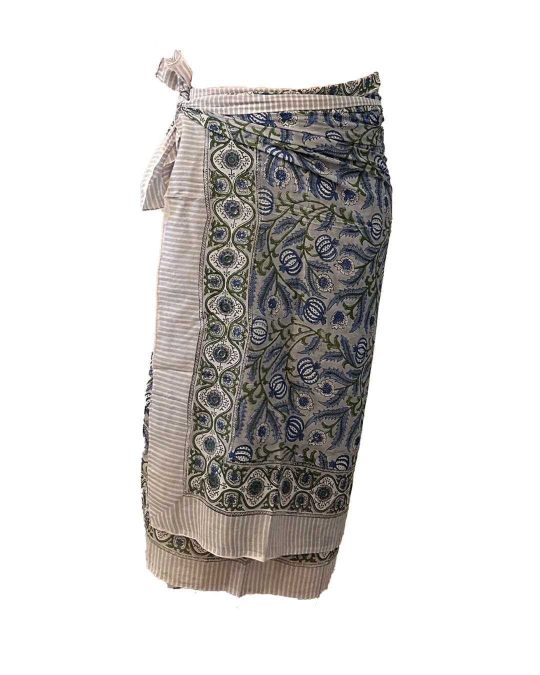 Sarong Pareo in Cotone 100% – Block Print Indiano | 110 x 170 cm - variante 88 -