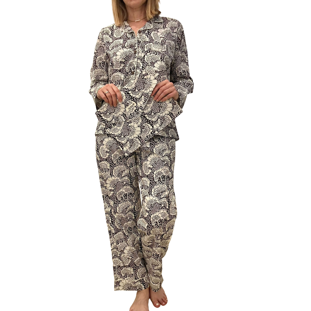 Jaipur Set – Completo 3 Pezzi in Cotone Block Print - tulipani -