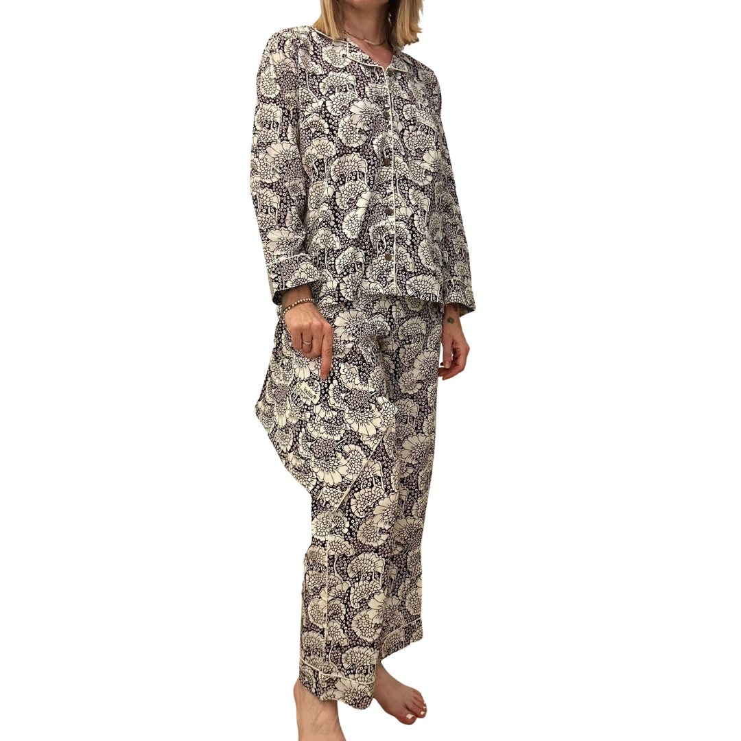 Jaipur Set – Completo 3 Pezzi in Cotone Block Print - tulipani -
