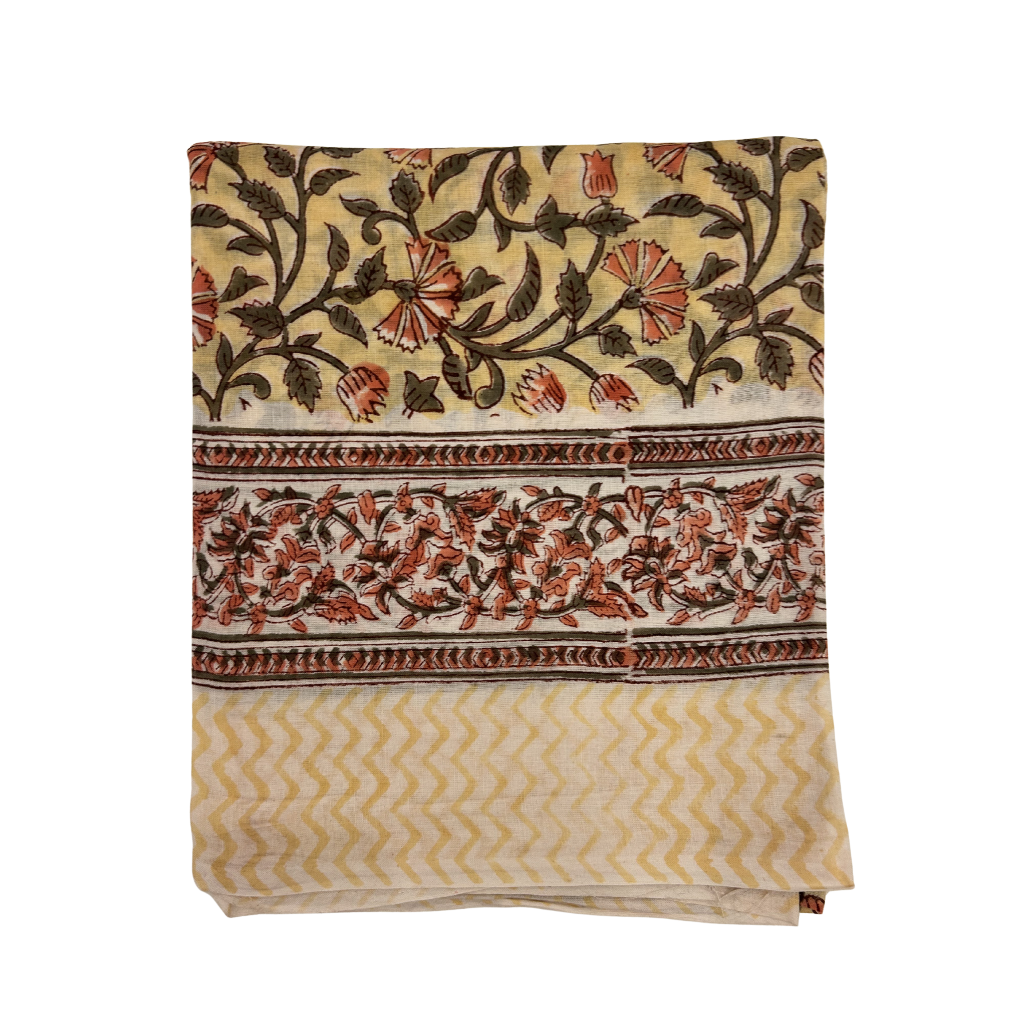 Sarong Pareo in Cotone 100% – Block Print Indiano | 110 x 170 cm - variante 211 -
