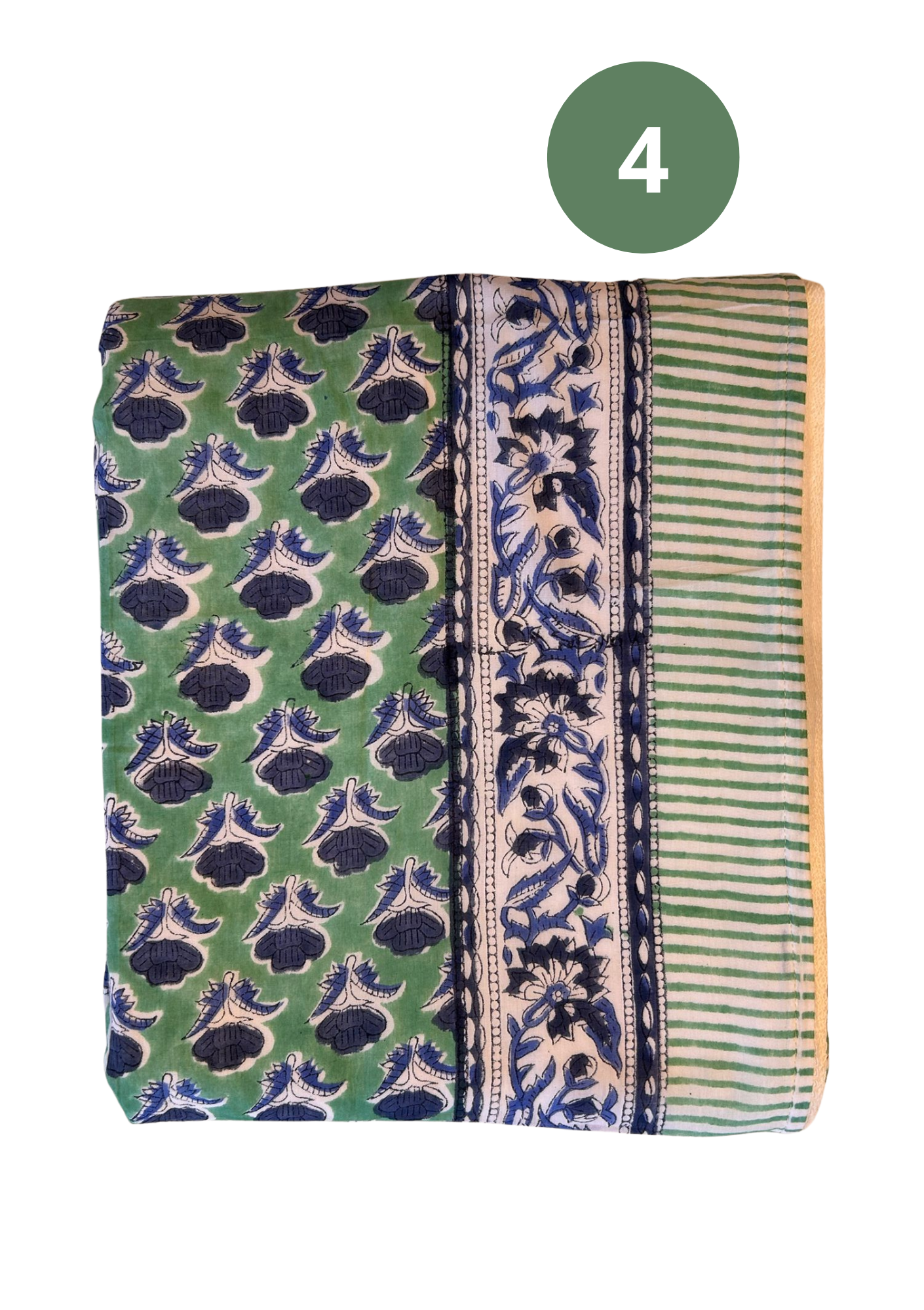 GOA - Telo Mare Block Printed  e Spugna – 110 x 190 cm