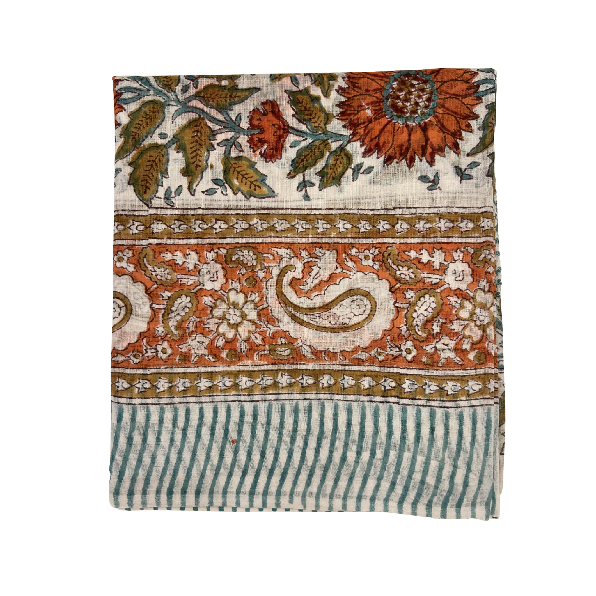 Sarong Pareo in Cotone 100% – Block Print Indiano | 110 x 170 cm - variante 208 -