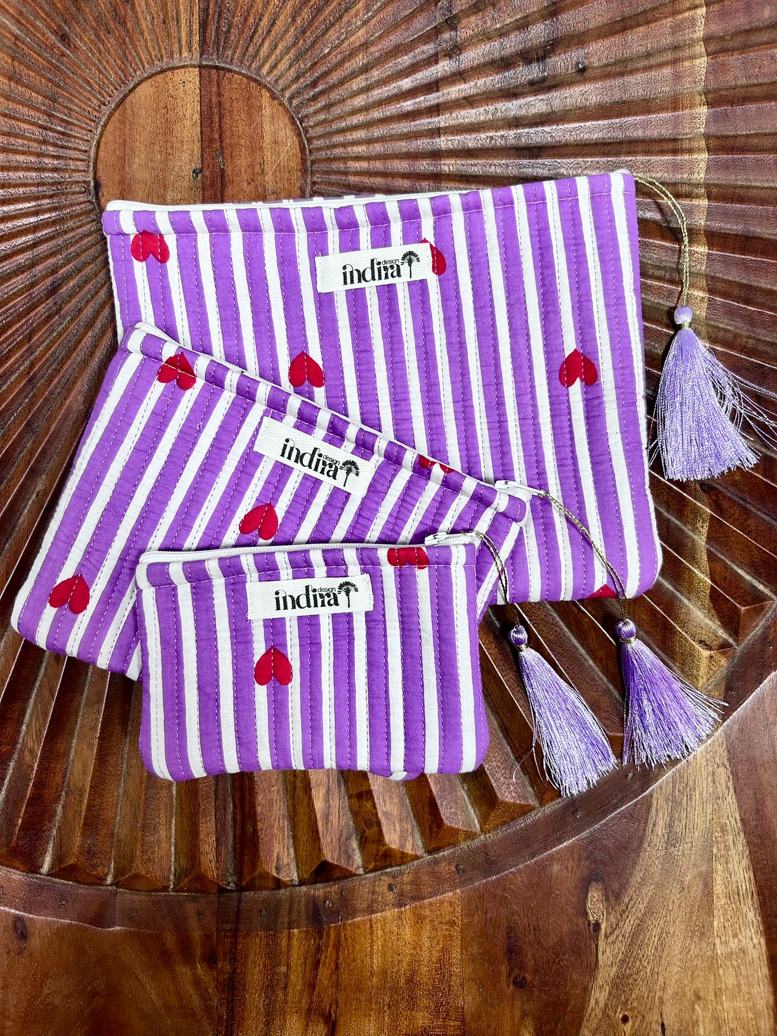SET SURI – 3 Bustine Trapuntate in Cotone