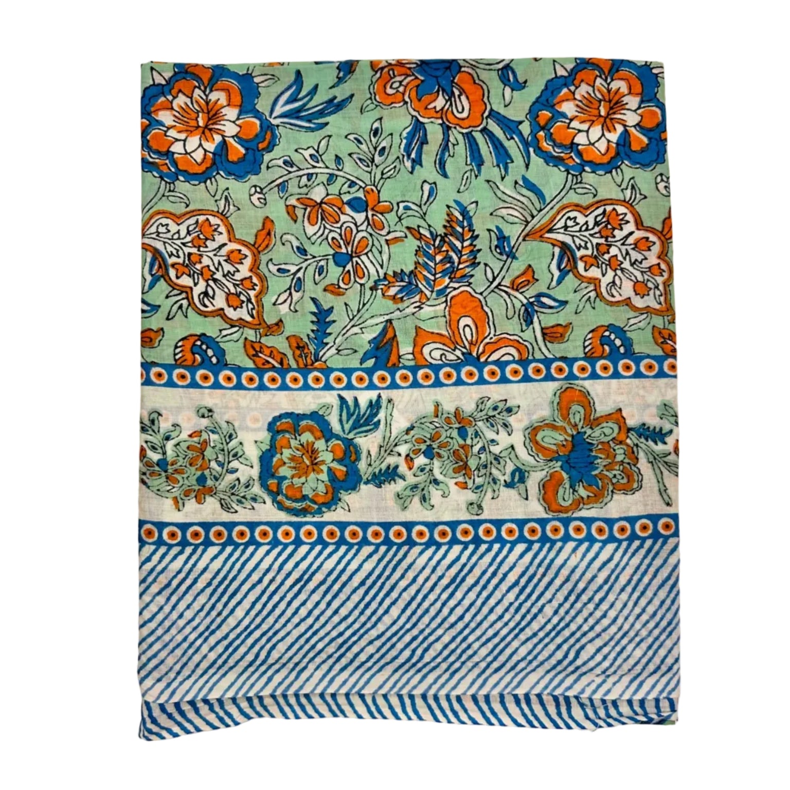 Sarong Pareo in Cotone 100% – Block Print Indiano | 100 x 170 cm - variante A23 -