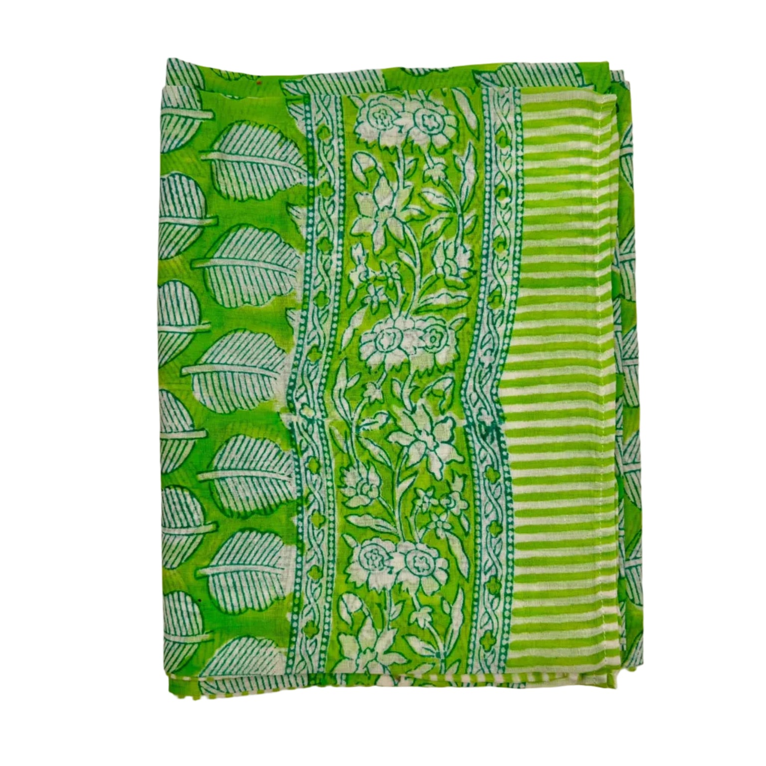 Sarong Pareo in Cotone 100% – Block Print Indiano | 100 x 170 cm - variante A12 -