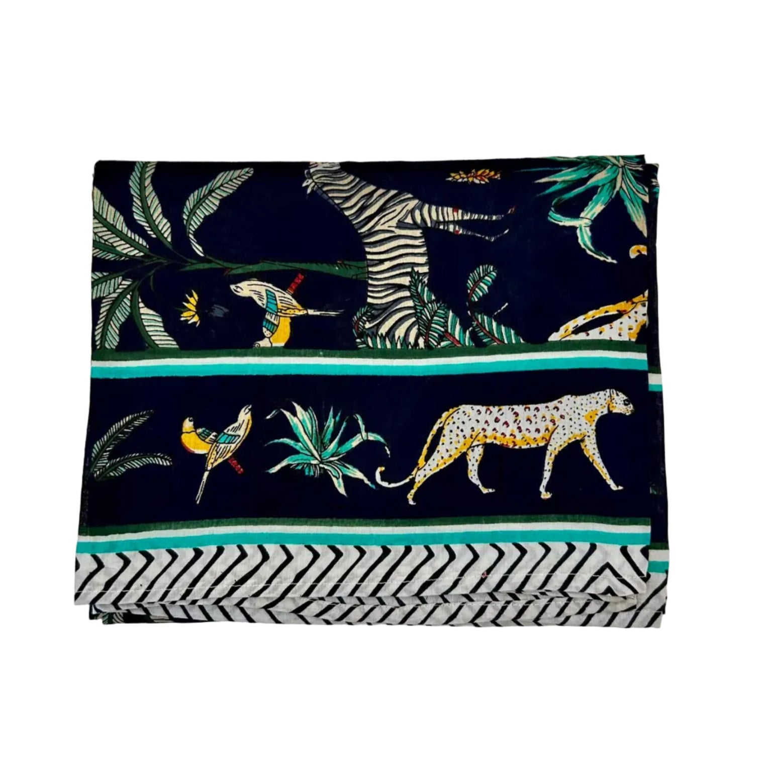 Sarong Pareo in Cotone 100% – Block Print Indiano | 100 x 170 cm - variante A18 -
