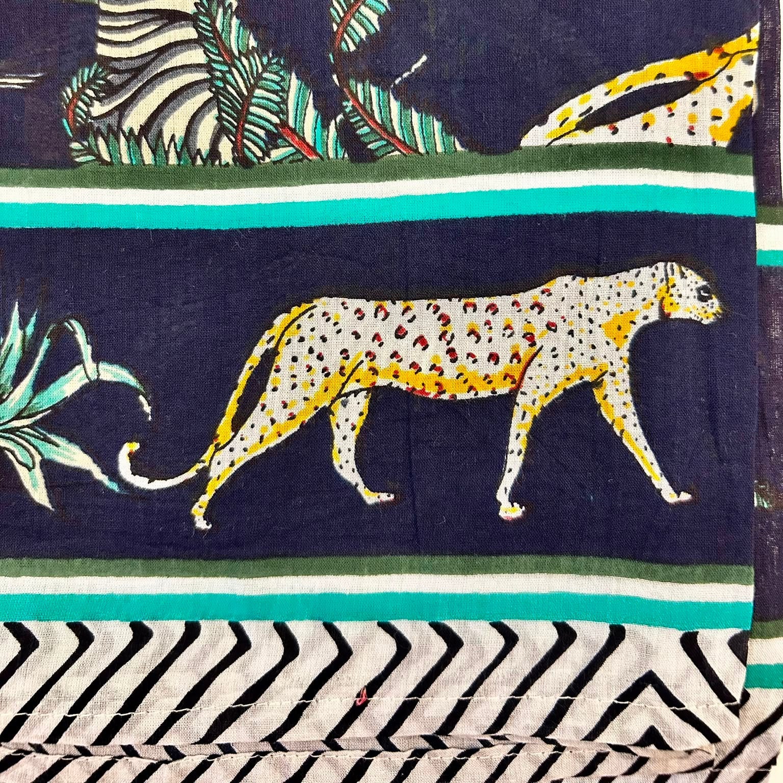 Sarong Pareo in Cotone 100% – Block Print Indiano | 100 x 170 cm - variante A18 -