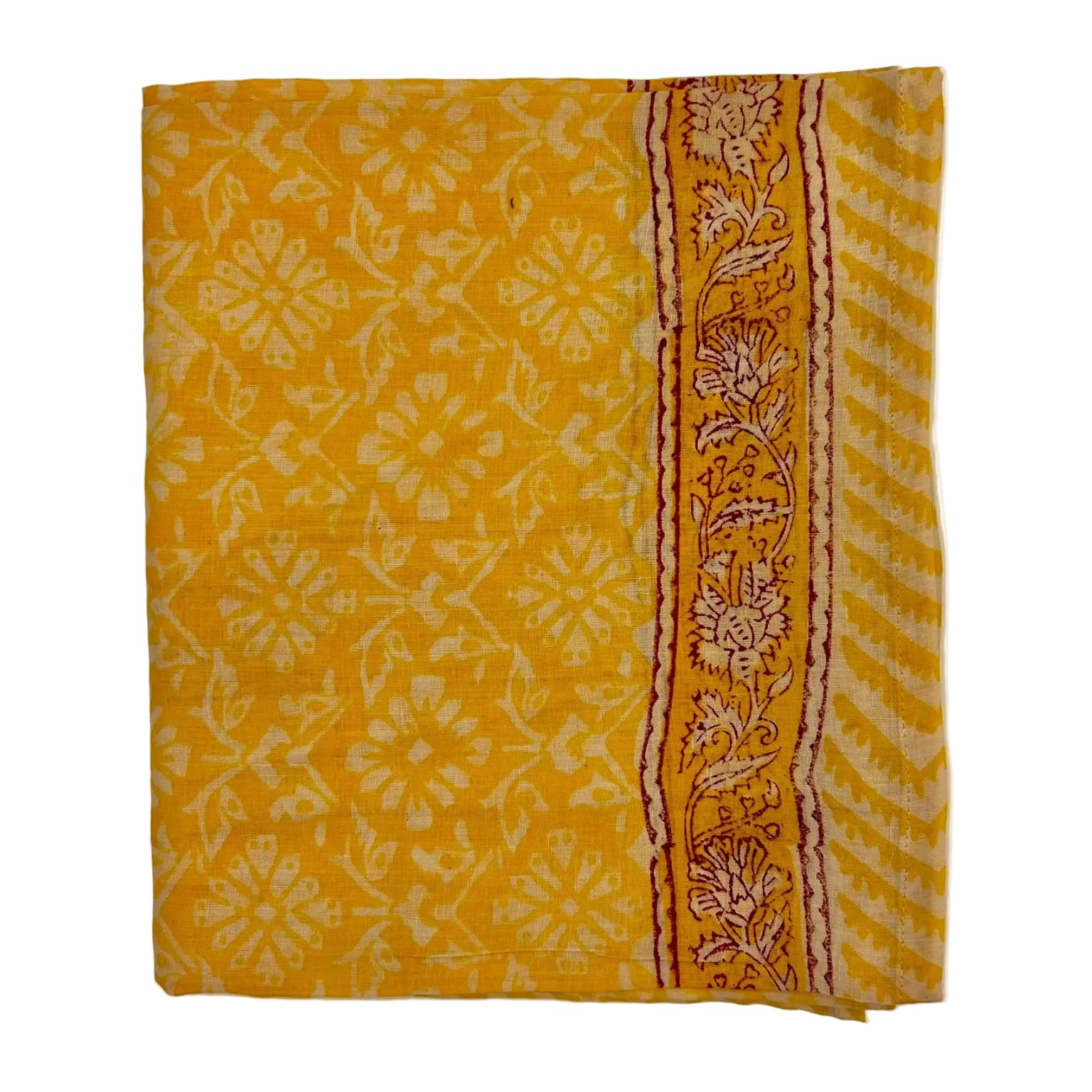 Sarong Pareo in Cotone 100% – Block Print Indiano | 100 x 170 cm - variante A9 -