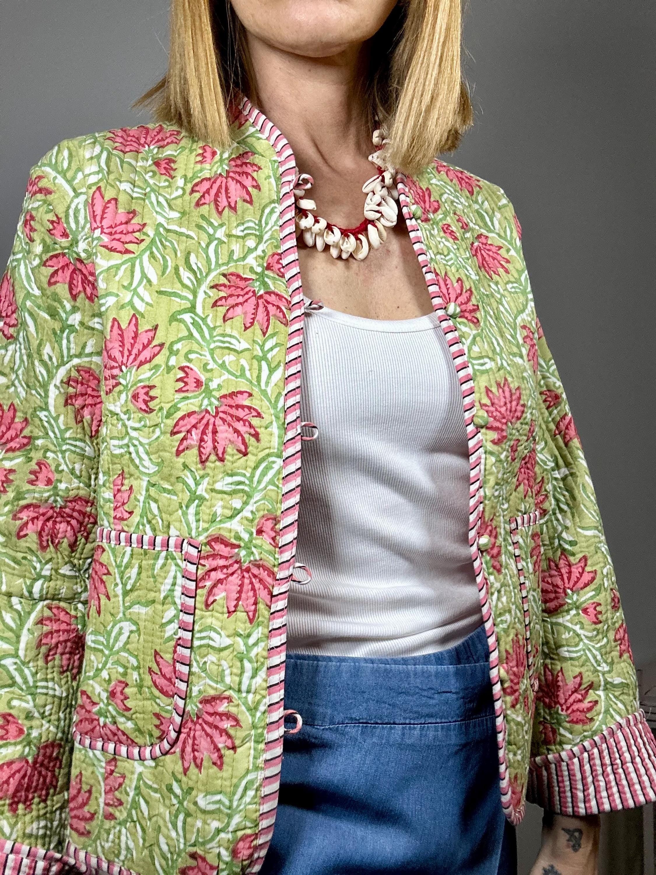 TARA - Giacca trapuntata reversibile in cotone 100%