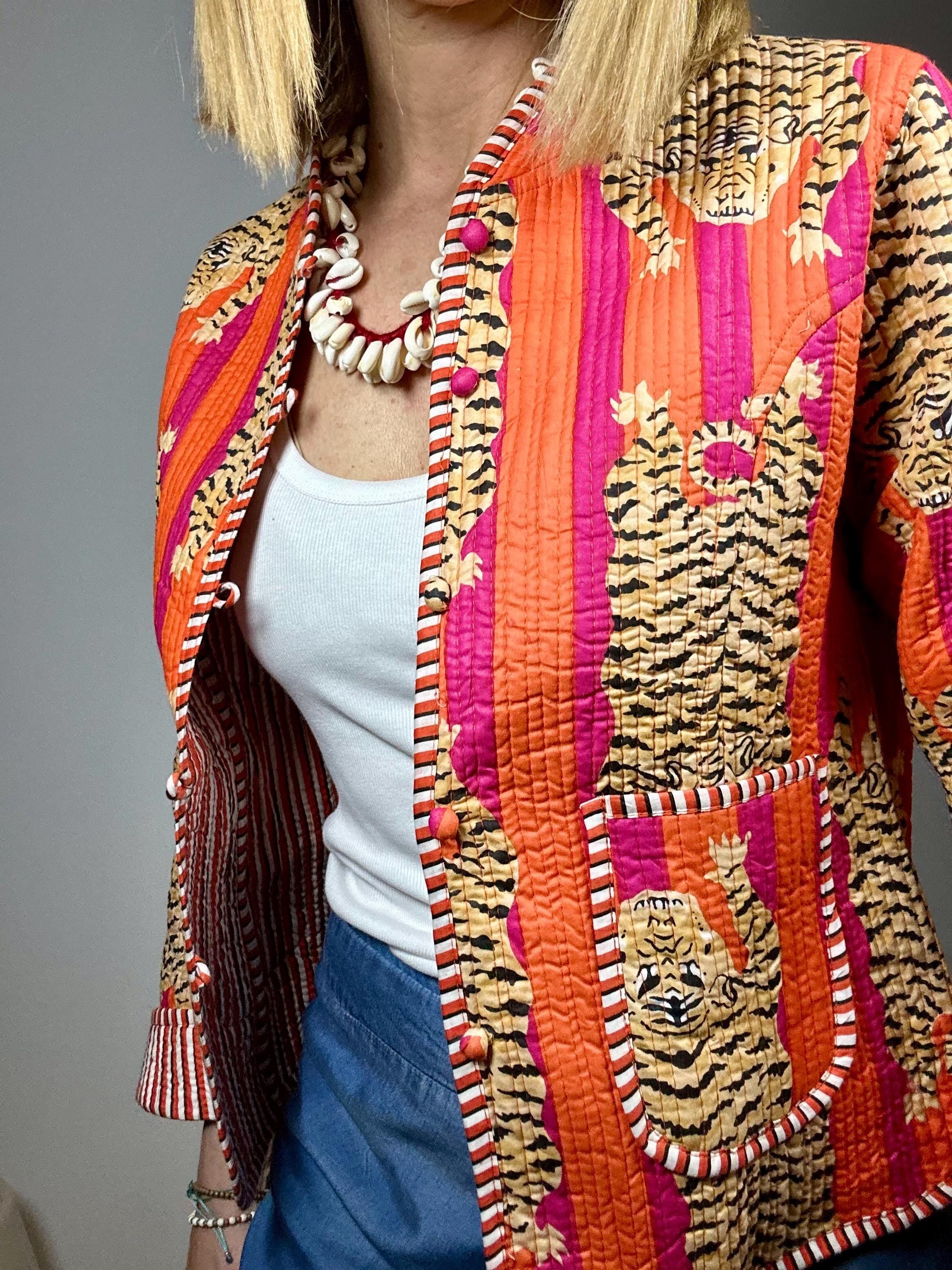 TARA - Giacca trapuntata reversibile in cotone 100%