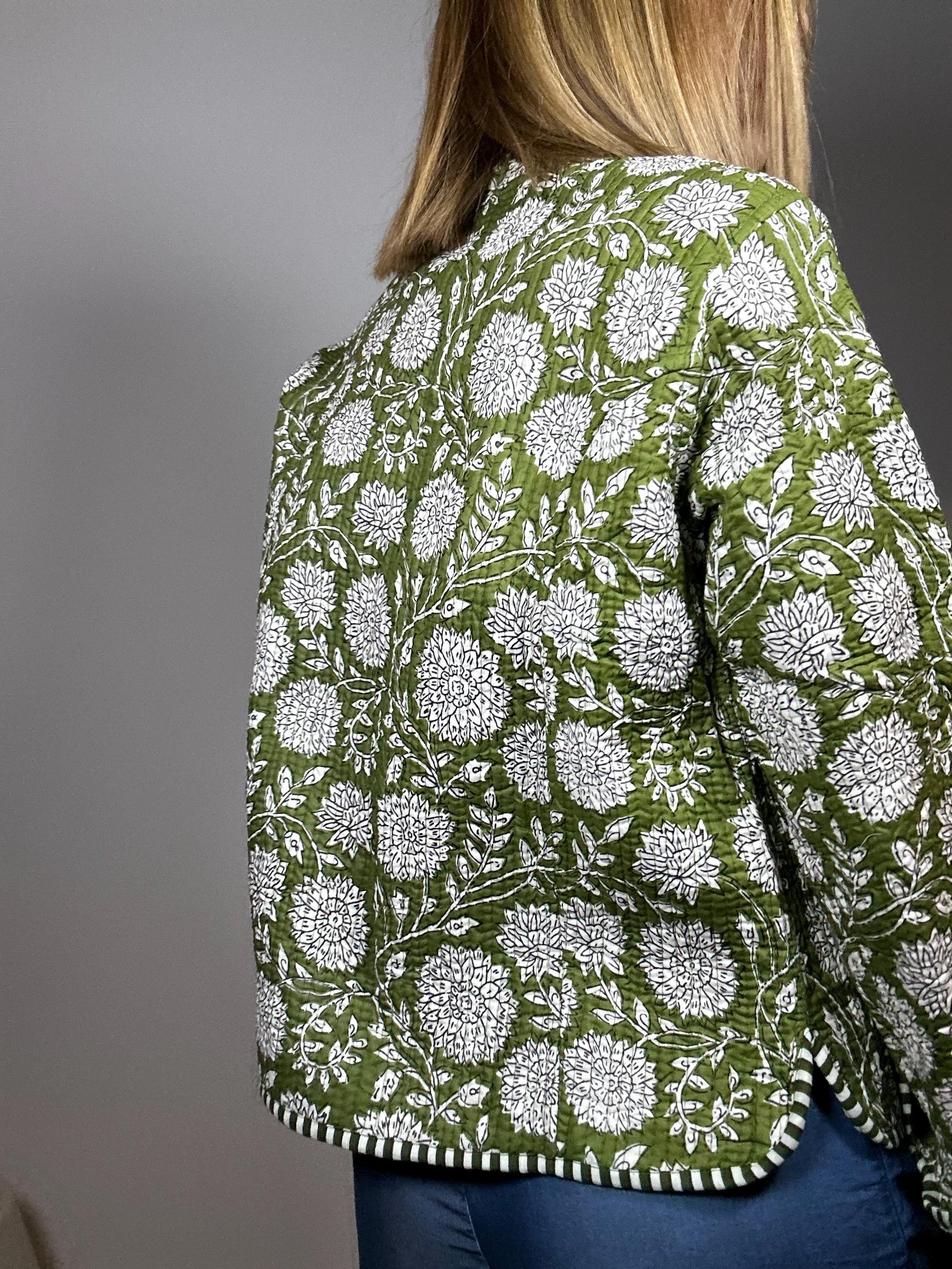 TARA - Giacca trapuntata reversibile in cotone 100%